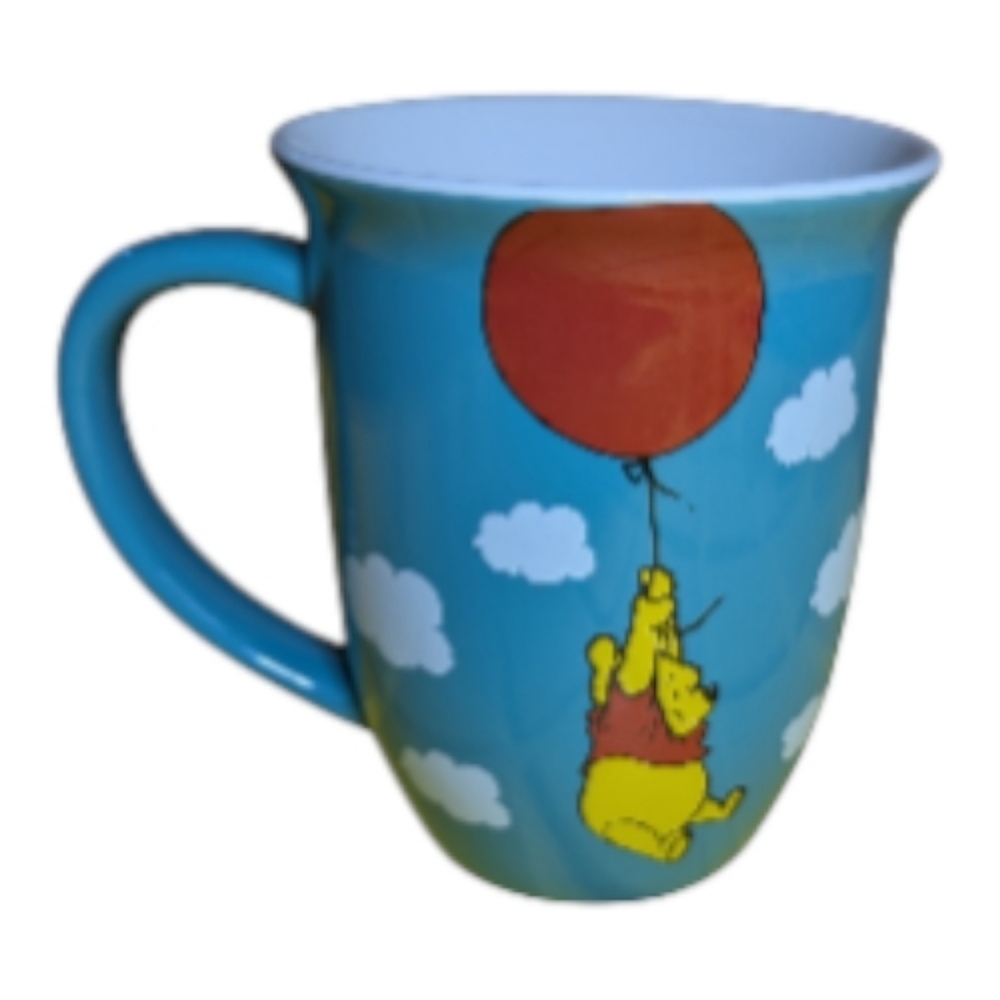 Disney Blue Mug with Winnie the Pooh and Red Balloon 20oz